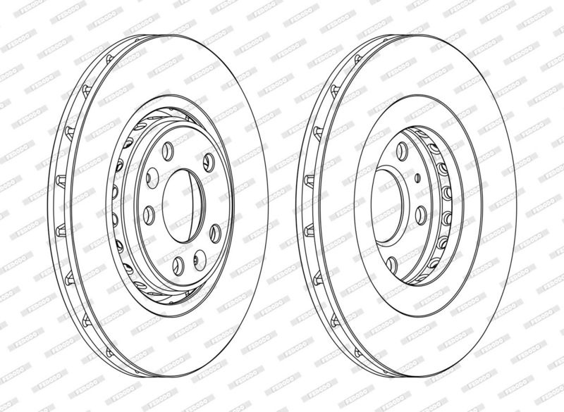 FERODO Brake disc RENAULT DDF1727C DDF1727C,402060003R,402064155R Brake rotor,Brake discs,Brake rotors 402065646R,40206JY01A,8660001233,8660001234