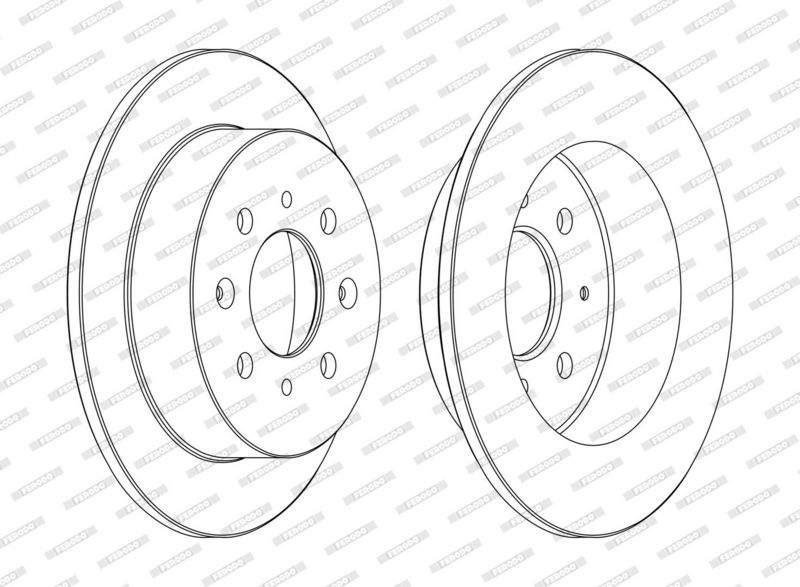 FERODO Brake disc HONDA,ACURA DDF1358C 42510SR3A10,42510SR3A11,DDF1358C Brake rotor,Brake discs,Brake rotors 42510SR3A10,42510SR3A11,42510SR3J01