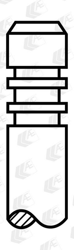 AE Exhaust Valve Valve stem tip hardened V94146 VW,FORD,Transporter IV Bus (70B, 70C, 7DB, 7DK, 70J, 70K, 7DC, 7DJ),GOLF III (1H1)