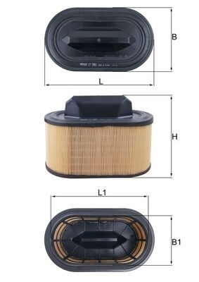 MAHLE ORIGINAL Air filter Filter Insert LX 2966 Engine air filter,Engine filter MASERATI,GHIBLI III (M157),Levante SUV (M161),Quattroporte VI