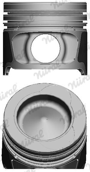 NÜRAL Piston for keystone connecting rod 87-123407-30 Piston RENAULT,Clio III Schrägheck (BR0/1, CR0/1),MEGANE III Grandtour (KZ0/1)