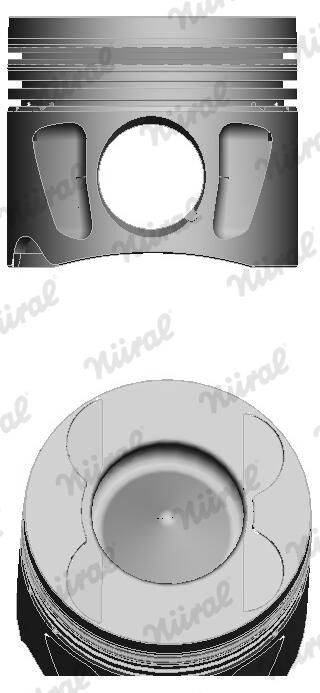 NÜRAL Piston with piston ring carrier 87-427500-00 Piston MERCEDES-BENZ,MITSUBISHI,SMART,A-Klasse (W169),B-Klasse (W245),COLT VI (Z3_A, Z2_A)