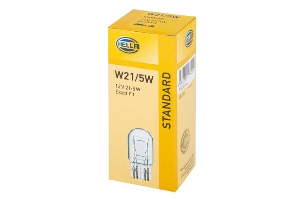 HELLA Light Bulbs STANDARD W21/5W 8GD 008 893-002 Bulb, taillight VW,MERCEDES-BENZ,OPEL,up! Schrägheck (121, 122, BL1, BL2),Touareg (7P5, 7P6)