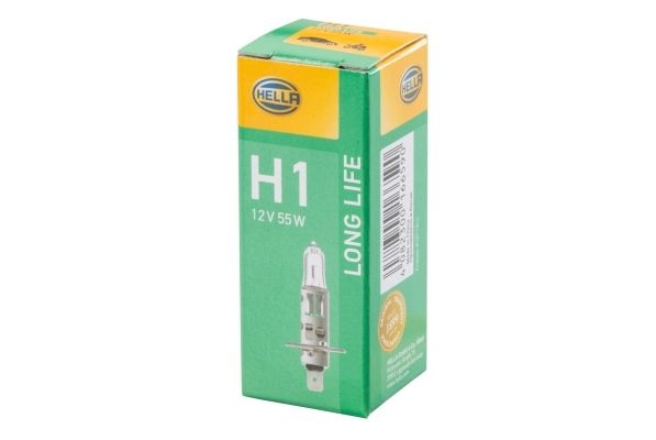 HELLA Light Bulbs LONG LIFE UP TO 3x LONGER LIFETIME H1 8GH 002 089-351 Bulb, spotlight VW,AUDI,MERCEDES-BENZ,Golf IV Schrägheck (1J1),POLO (9N_)