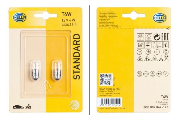 HELLA Bulb VW,AUDI,MERCEDES-BENZ 8GP 002 067-123 4135399A,3050199R91,1354875  50737399,X825283253000,X825283254000,19741123,00209635,6502050093,SH2664