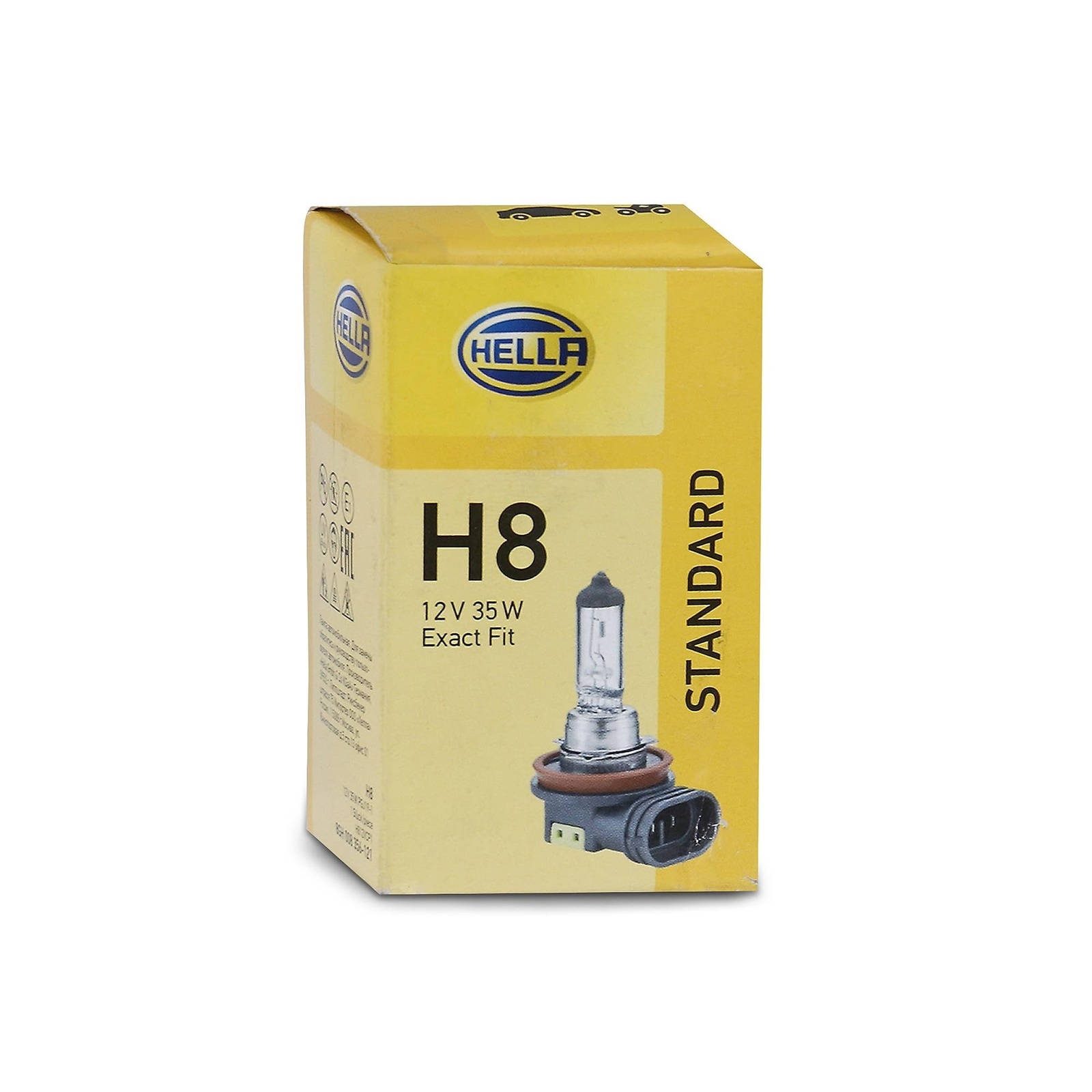 HELLA Light Bulbs STANDARD H8 8GH 008 356-121 Bulb, headlight VW,AUDI,MERCEDES-BENZ,Golf IV Schrägheck (1J1),Golf VII Schrägheck (5G1, BQ1, BE1, BE2)