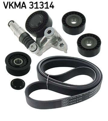 SKF V-ribbed belt set VW,AUDI VKMA 31314 059145201D,059145201F,059145201H Serpentine belt kit,Auxiliary belt kit,Poly V-belt kit,V-ribbed belt kit