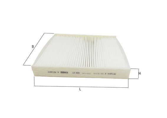 MAHLE ORIGINAL Pollen filter VW,AUDI,SKODA LA 809 6R0820367,6RD820367,JZW819653F 6R0820367,6RD820367,70572794,6R0820367,JZW819653F,6R0820367,6R0820367