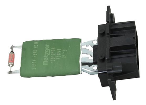 METZGER Resistor, interior blower GREENPARTS without cable 0917108  OPEL,FIAT,PEUGEOT,Corsa D Schrägheck (S07),Adam (M13)