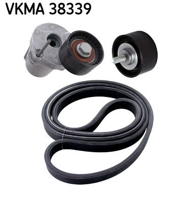 SKF V-ribbed belt set BMW VKMA 38339 11287800333,11287800345,11287800562 Serpentine belt kit,Auxiliary belt kit,Poly V-belt kit,V-ribbed belt kit