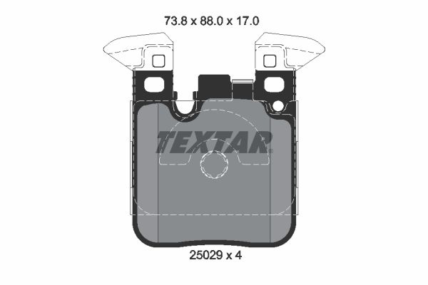 TEXTAR Brake pad set BMW 2502902 2464314,34212464314,34216855474 34216876422,34216887576,34218099354,6855474,6876422,6887576,8099354,2502917004