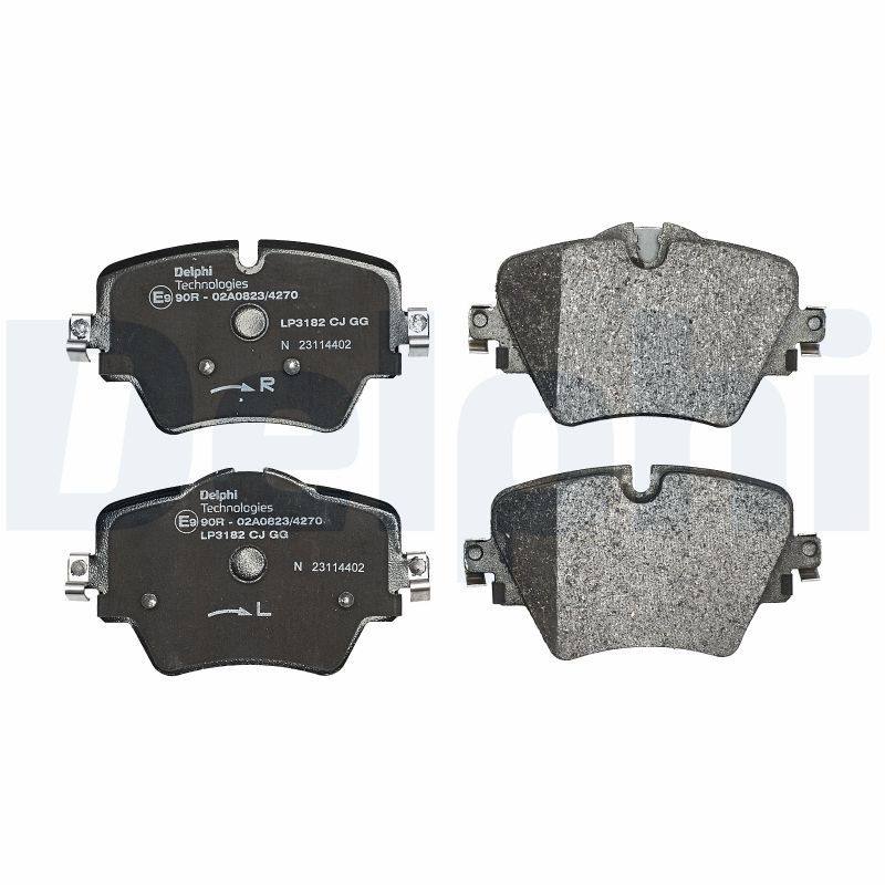 DELPHI Brake pad set BMW,TOYOTA,MINI LP3182 34106860019,34106884492,34106888777 34116890553,34106876245,34106882418,34106884492,34106884497,0084202820