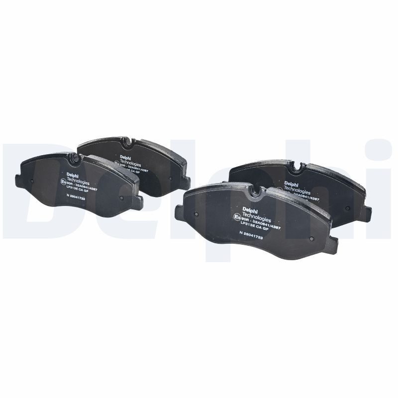 DELPHI Brake pad set prepared for wear indicator LP3138 Brake pads,Brake pad set, disc brake MERCEDES-BENZ,V-Klasse (W447),VITO Kasten (W447)