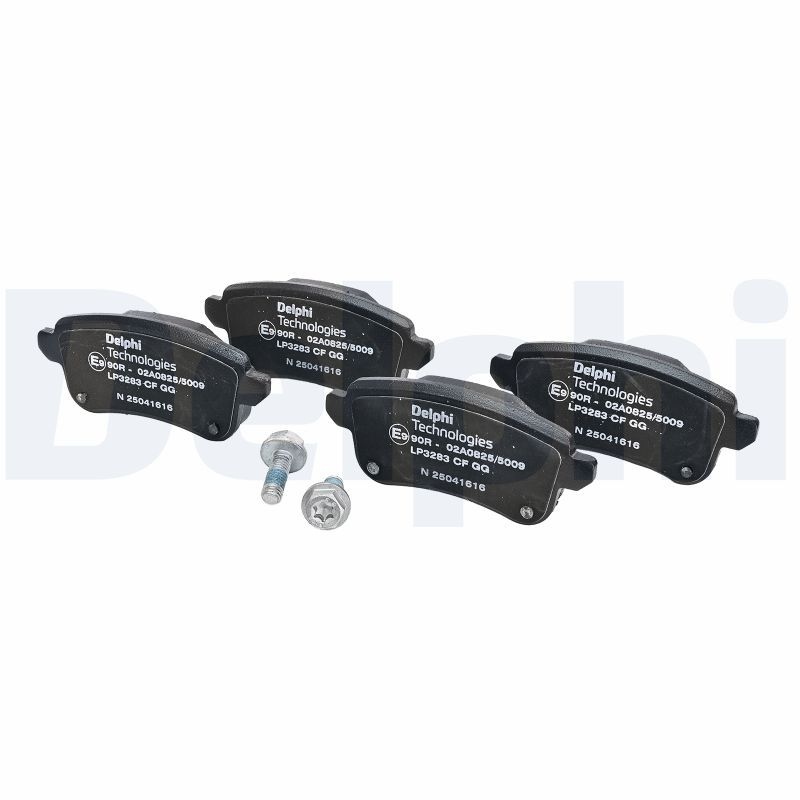 DELPHI Brake pad set not prepared for wear indicator LP3283 Brake pads,Brake pad set, disc brake RENAULT,Megane IV Grandtour (K9A/M/N_)