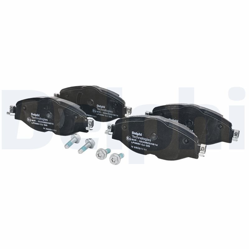 DELPHI Brake pad set VW,AUDI,SKODA LP3584 2K5698151,2K5698151A,2K5698151B 2Q0698151F,2Q0698151K,2Q0698151S,5Q0698151AM,5Q0698151D,5Q0698151M,2K5698151