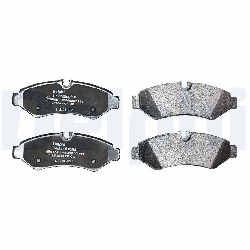 DELPHI Brake pad set prepared for wear indicator LP3549 Brake pads,Brake pad set, disc brake MERCEDES-BENZ,Sprinter 3,5-T Kastenwagen (907, 910)