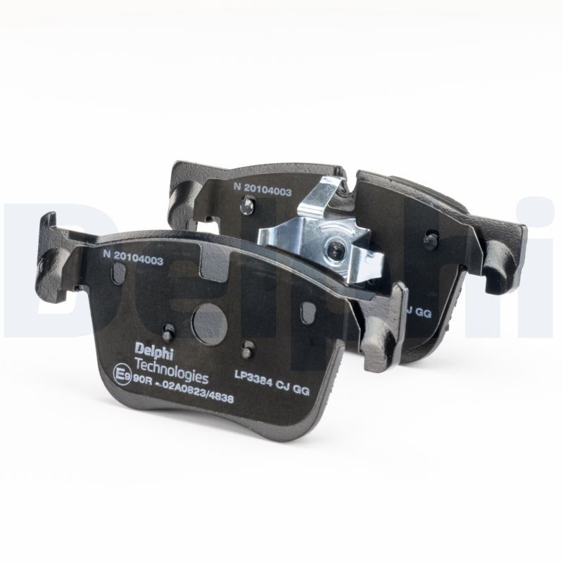 DELPHI Brake pad set OPEL,PEUGEOT,TOYOTA LP3384 1623162380,1636925480,1667817080 1678168480,1623162380,1636925480,1667817080,1678168480,1636925480