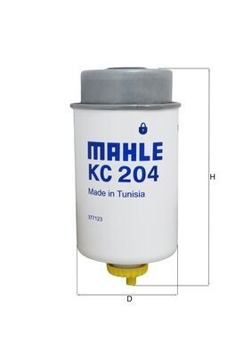 MAHLE ORIGINAL Fuel Filter Spin-on Filter KC 204  FORD,LDV,TRANSIT Kasten (FA_ _),TRANSIT Bus (FD_ _, FB_ _, FS_ _, FZ_ _, FC_ _)