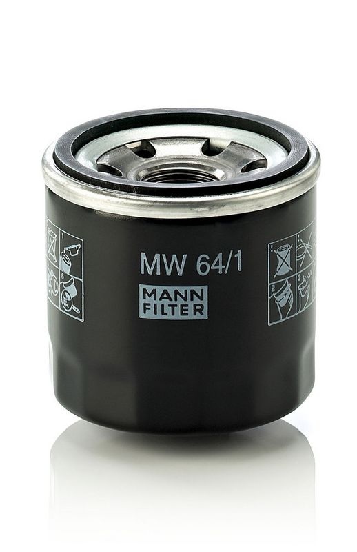 MANN-FILTER Oil filter MW 64/1 15010MW0000,15208MM9P03,15410MCJ000 Engine oil filter 15410MCJ003,15410MCJ505,15410MFJD01,15410MM5003,15410MM9003