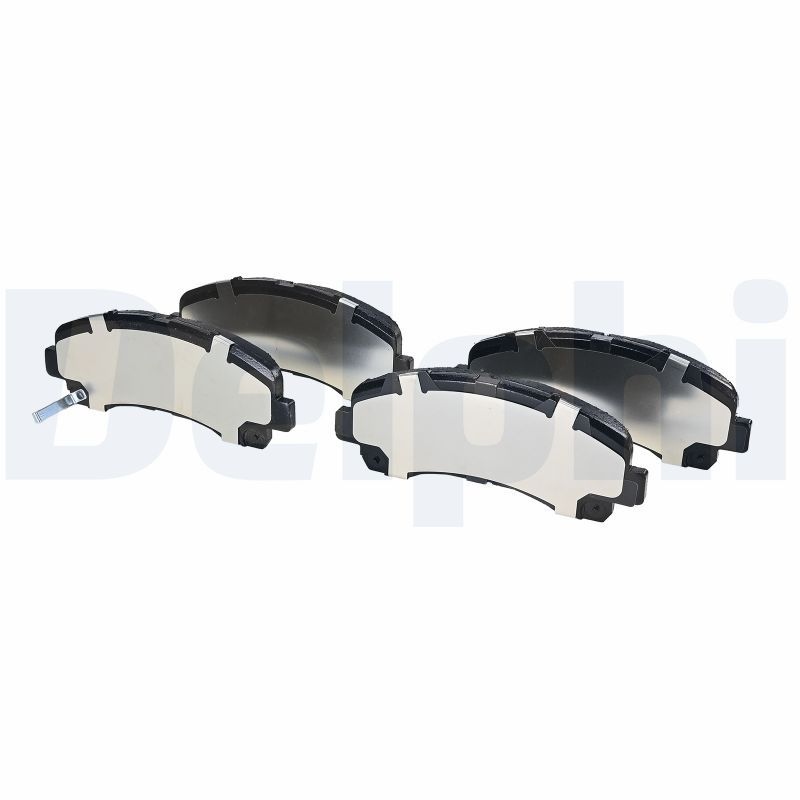 DELPHI Brake pad set with acoustic wear warning LP2229 Brake pads,Brake pad set, disc brake CHEVROLET,ISUZU,Trailblazer (31UX),D-MAX (TFR, TFS)