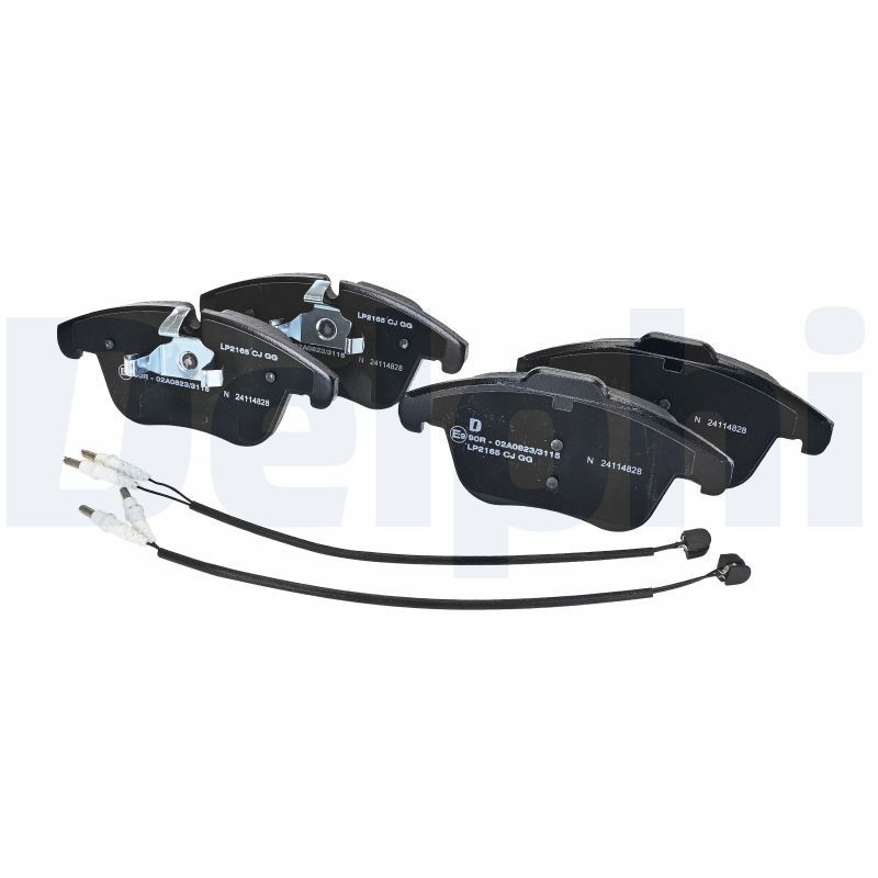 DELPHI Brake pad set PEUGEOT,CITROËN LP2165 1609253180,1610103880,1617283280 1619790280,1647862980,425403,425424,4254A7,E172294,1609253180,1610103780