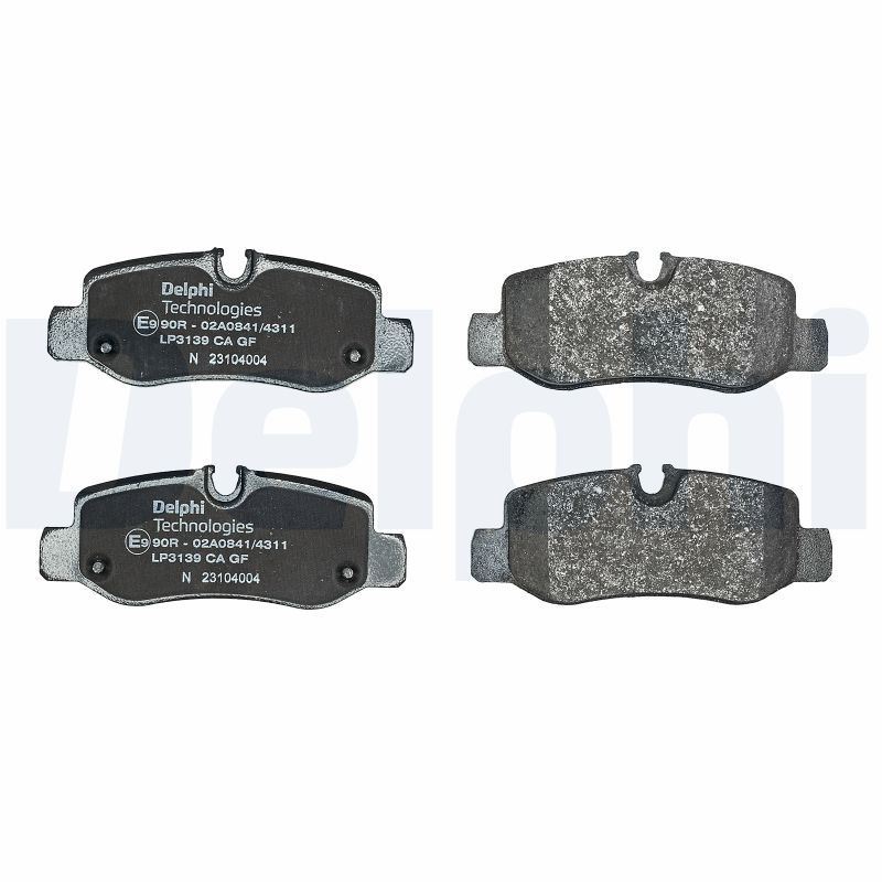 DELPHI Brake pad set prepared for wear indicator LP3139 Brake pads,Brake pad set, disc brake MERCEDES-BENZ,V-Klasse (W447),VITO Kasten (W447)