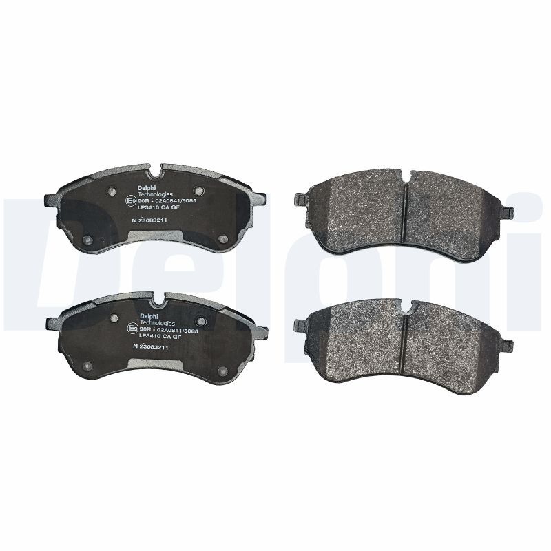 DELPHI Brake pad set prepared for wear indicator LP3410 Brake pads,Brake pad set, disc brake VW,MAN,Crafter Kastenwagen (SY_, SX_)