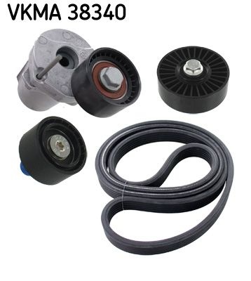 SKF V-ribbed belt set BMW VKMA 38340 11287556251,11287800333,11287800341 Serpentine belt kit,Auxiliary belt kit,Poly V-belt kit,V-ribbed belt kit