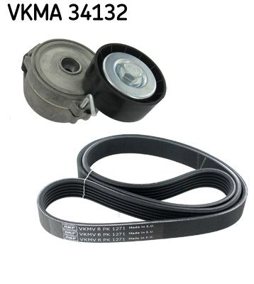 SKF V-ribbed belt set FORD,FORD USA VKMA 34132 1611424980,9653197280,5751F5 Serpentine belt kit,Auxiliary belt kit,Poly V-belt kit,V-ribbed belt kit