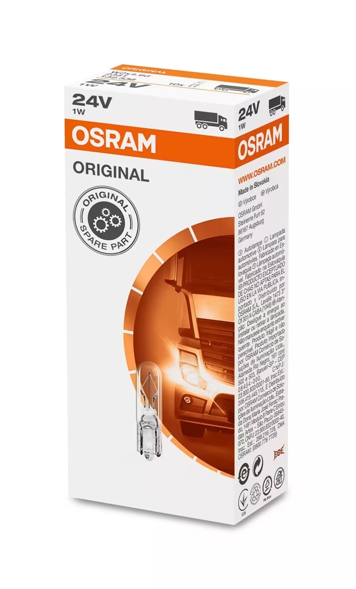 OSRAM Light Bulbs Socket Bulb 2341 Bulb, interior light