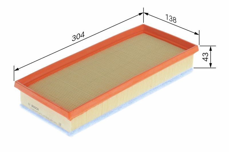 BOSCH Air filter Filter Insert F 026 400 140 Engine air filter,Engine filter TOYOTA,SUBARU,Yaris Schrägheck (_P9_),Yaris Schrägheck (_P13_),iQ (_J1_)