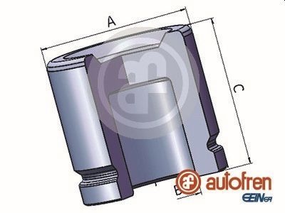 AUTOFREN SEINSA Piston, brake caliper Front Axle D025390 MERCEDES-BENZ,MAN,PUCH,GLC (X253),G-Klasse SUV (W463),G-Klasse SUV (W460)