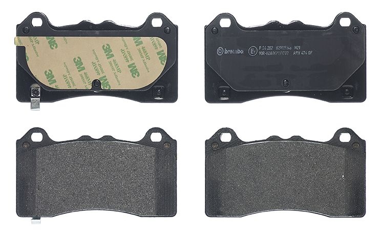 BREMBO Brake pad set PRIME LINE with acoustic wear warning P 24 202 Brake pads,Brake pad set, disc brake FORD,FOCUS III