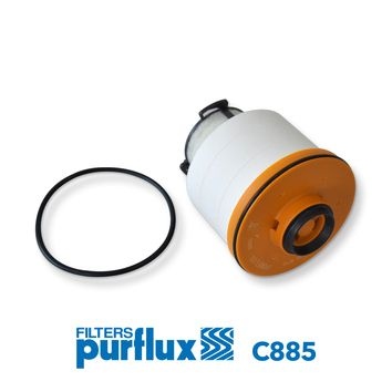 PURFLUX Fuel Filter Filter Insert C885  TOYOTA,MITSUBISHI,HILUX Pick-up (GUN1_),HILUX VIII Pritsche/Fahrgestell (_N1_),Fortuner (_N15_, _N16_)