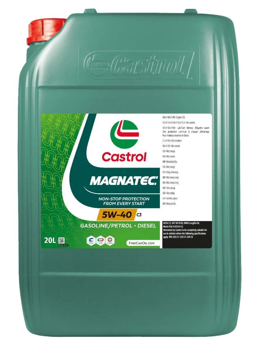 CASTROL Engine oil Castrol Magnatec 5W-40 C3 Capacity: 20l 15C9C4