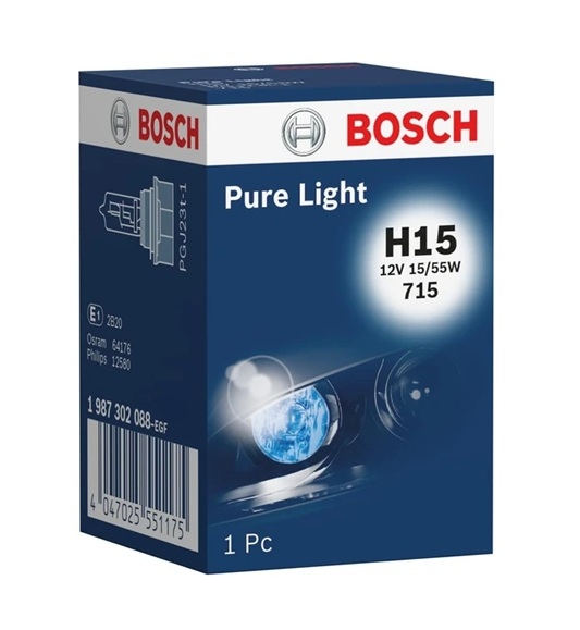 BOSCH Bulb Pure Light WS 1 987 302 088  VW,AUDI,MERCEDES-BENZ,Golf VII Schrägheck (5G1, BQ1, BE1, BE2),GOLF VI (5K1)