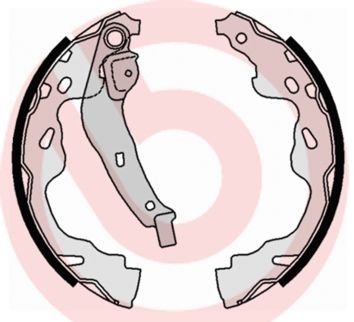 BREMBO Brake Shoes OPEL,PEUGEOT,TOYOTA S 83 509 BYDLK3502130,BYDLK3502140,044950D010 Brake Shoe Set,Brake Lining 1612440180,4241N2,424216,1014003351
