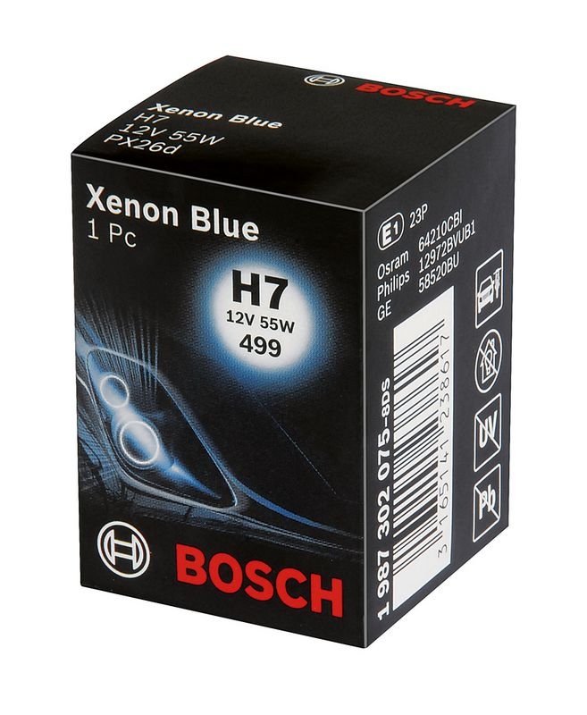 BOSCH Light Bulbs VW,AUDI,MERCEDES-BENZ 1 987 302 075 14145090,N10320101,N10320102 Bulb, spotlight N10320103,N10323001,63120026294,63126904931,621651