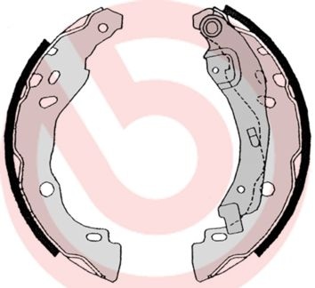 BREMBO Brake Shoes RENAULT,HYUNDAI,PEUGEOT S 68 525 440609415R,5827017310,D40601HD3C Brake Shoe Set,Brake Lining D40601HD3D,D40601HD3E,6001549725