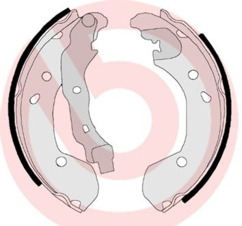 BREMBO Brake Shoes RENAULT,NISSAN,LADA S 56 510 8450076668,4406000Q0E,4406000Q1C Brake Shoe Set,Brake Lining 4406000Q1L,4406000Q2F,44060AX625,MFR535