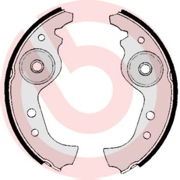 BREMBO Brake Shoes FIAT,SEAT,ABARTH S 23 501 39722199,39722399,4216652 Brake Shoe Set,Brake Lining 4352373,43523735,4373442,4382264,53721199,557201199