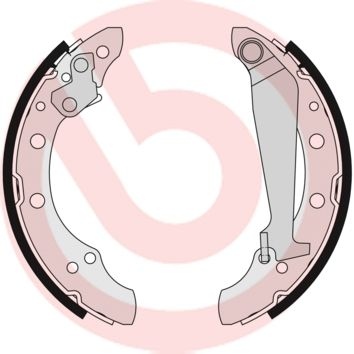 BREMBO Brake Shoes VW,AUDI,SKODA S 85 511 1H0609528B,431698071C,431698073C Brake Shoe Set,Brake Lining 6Q0698525AV,6Q0698525AX,6R0698525AV,7016095327