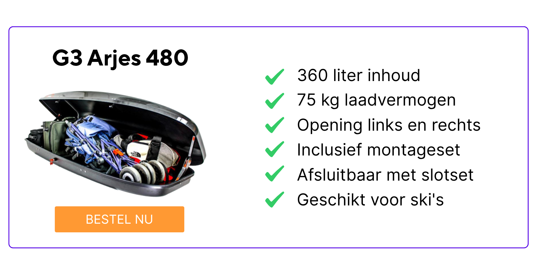 Bestel de G3 Arjes 480