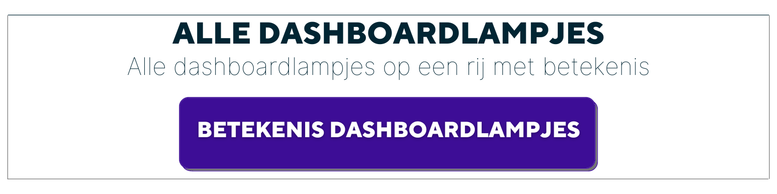 opener Verlaten Cordelia Dit betekent het dashboardlampje. Doorrijden of stoppen? | Winparts |  Winparts.nl