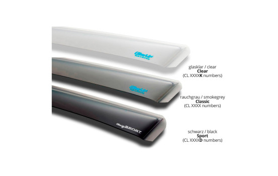 Deflectores de viento laterales Master Clear (traseros) adecuados para Volkswagen Taigo (CS1) 2021-, Imagen 2