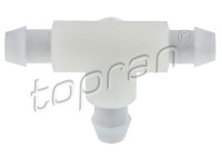 Elemento de conexión, línea de fluido de limpieza