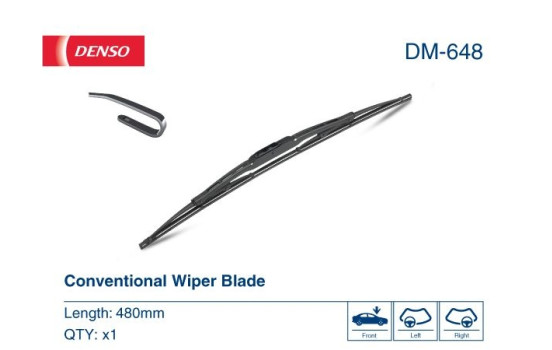 Limpiaparabrisas 480mm M-CLIP KR DM-648 Denso, Imagen 2