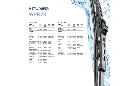 Limpiaparabrisas de metal 9XW 190 253-281 Hella, Imagen 7