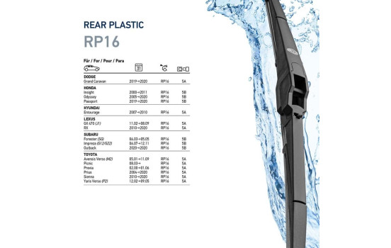 Limpiaparabrisas trasero 9XW 358 112-941 Hella, Imagen 7