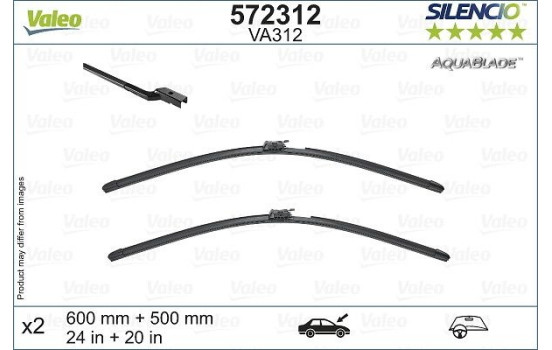 Limpiaparabrisas VA312 572312 Valeo, Imagen 3